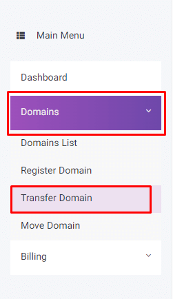 Resellerarea Transfer Domain