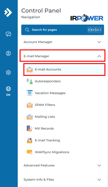 آموزش ساخت و مدیریت ایمیل در DirectAdmin