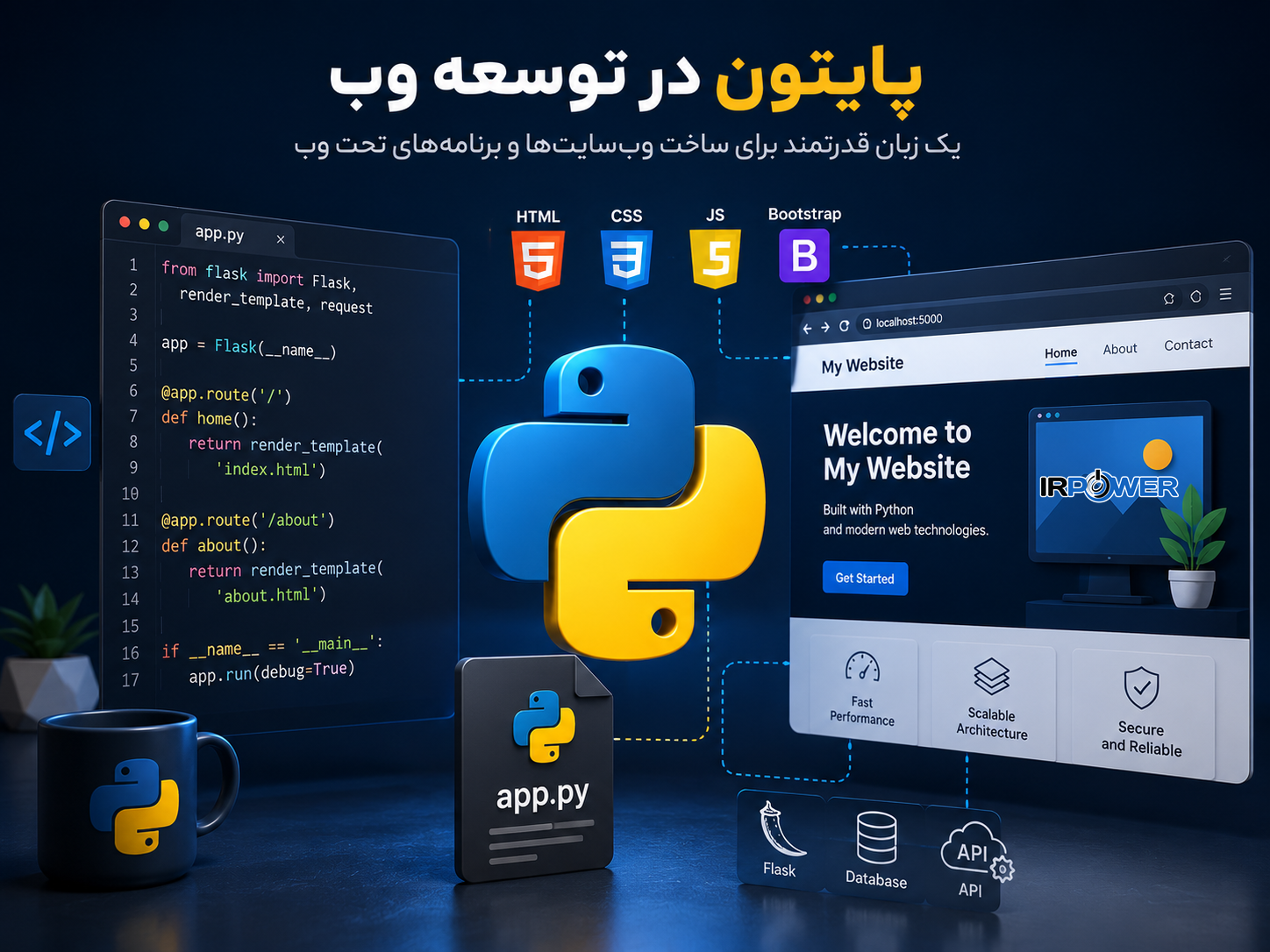 زبان برنامه نویسی پایتون در توسعه وب