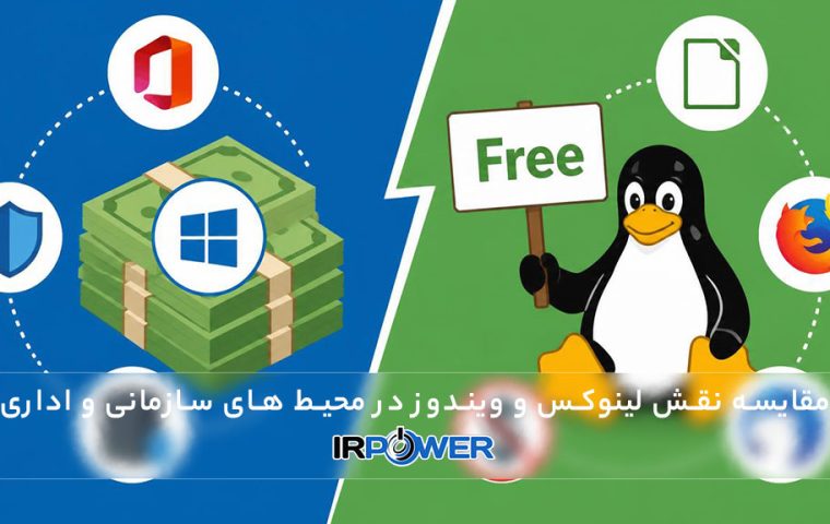 مقایسه نقش لینوکس و ویندوز در محیط های سازمانی و اداری