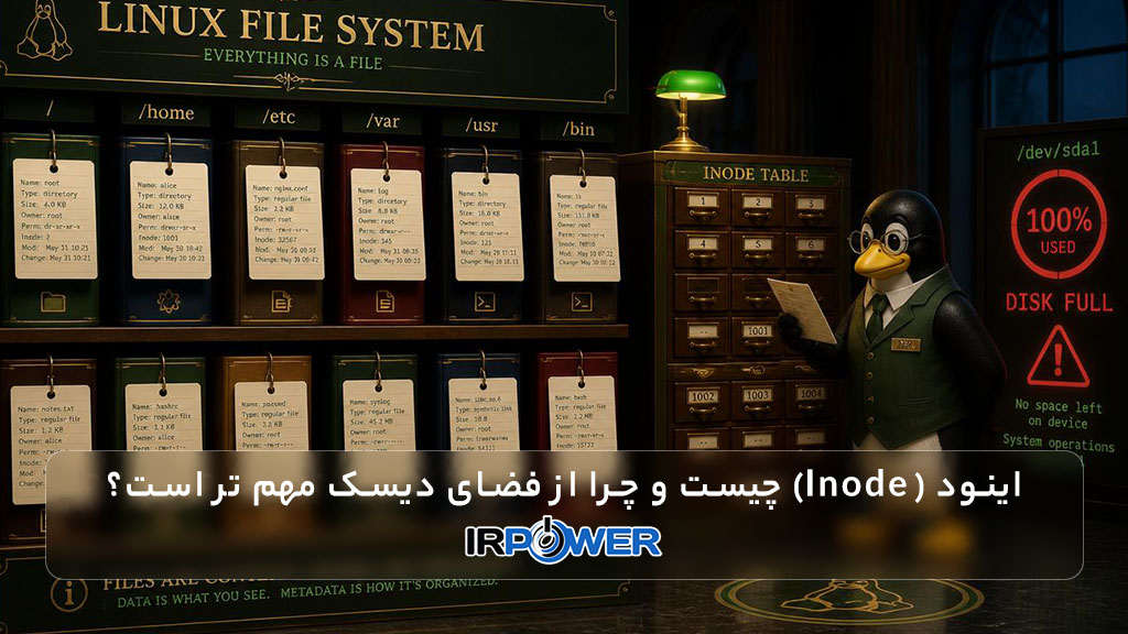 اینود (Inode) چیست و چرا از فضای دیسک مهم تر است؟