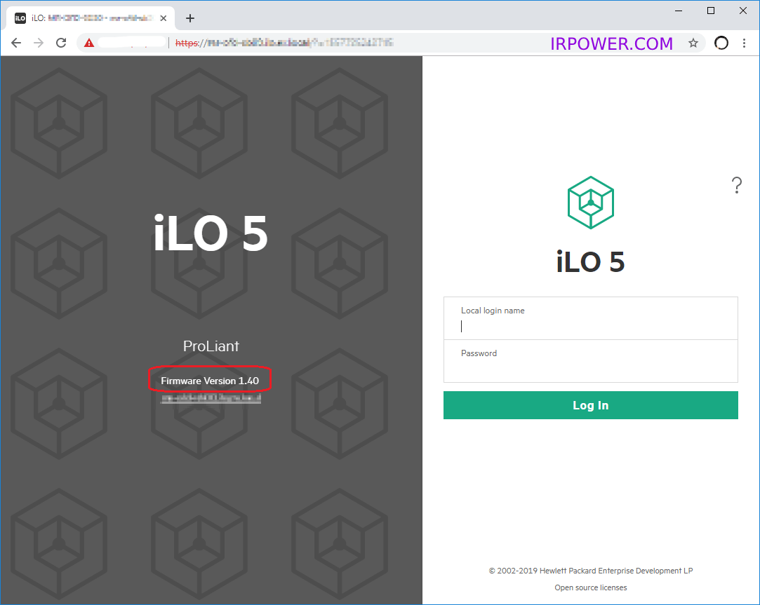 ilo login