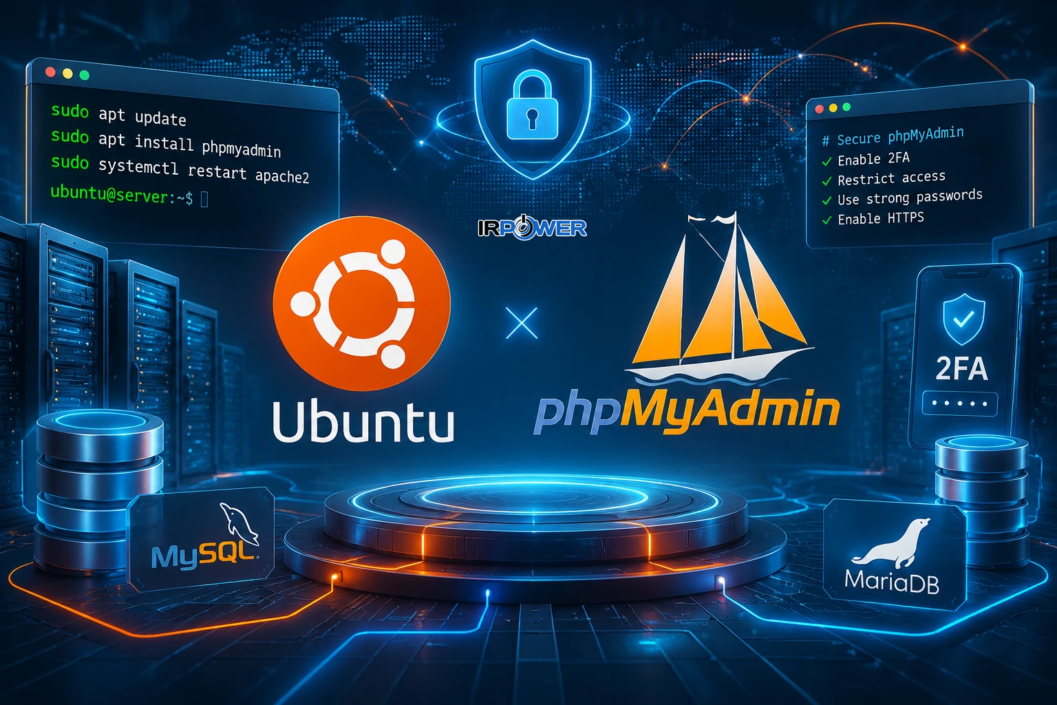 phpMyAdmin در اوبونتو