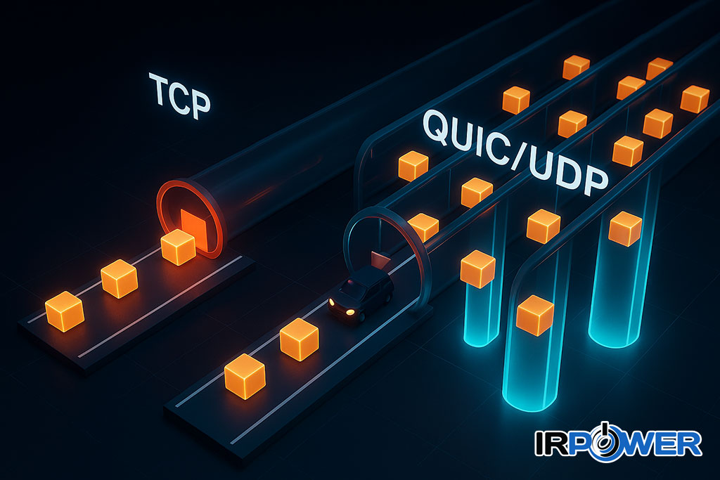 تفاوت quick با tcp