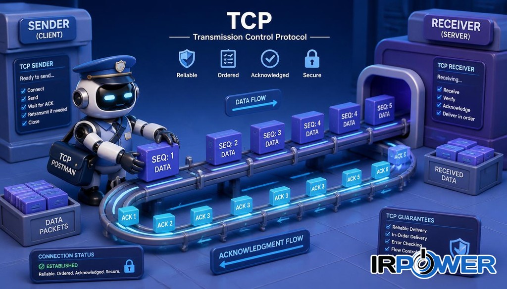 ویژگی های کلیدی پروتکل TCP