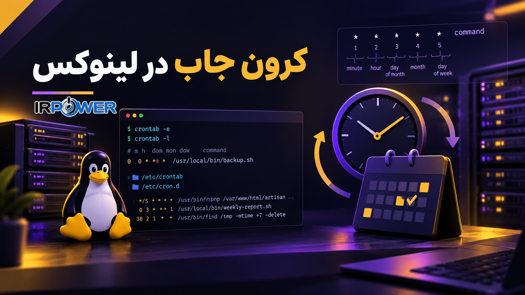 راهنمای جامع و مدرن مدیریت CronJob در لینوکس: از صفر تا صد